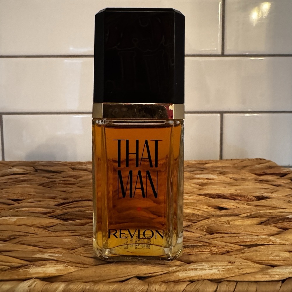 THAT MAN REVLON MEN'S COLOGNE SPLASH 0.5 oz/15 ml VINTAGE ORIGINAL FORMULA RARE.